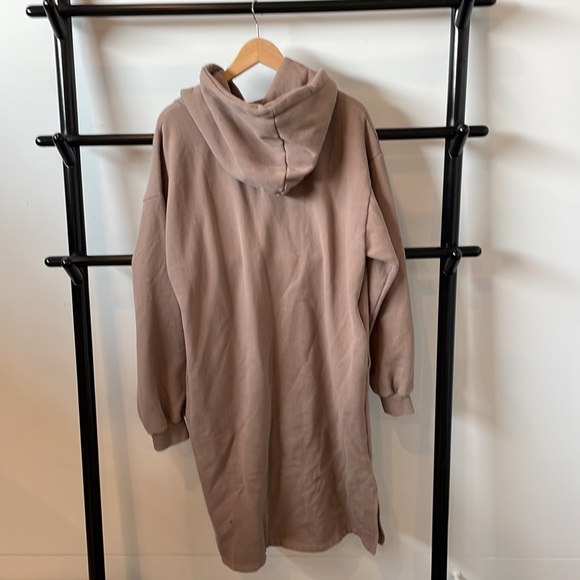 Oak + Fort size S oversized hooded sweatshirt dress - Picture 3 of 4